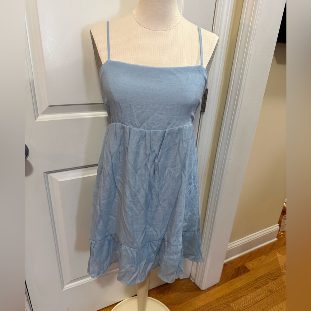 Love Tree Sky Blue Strappy Dress